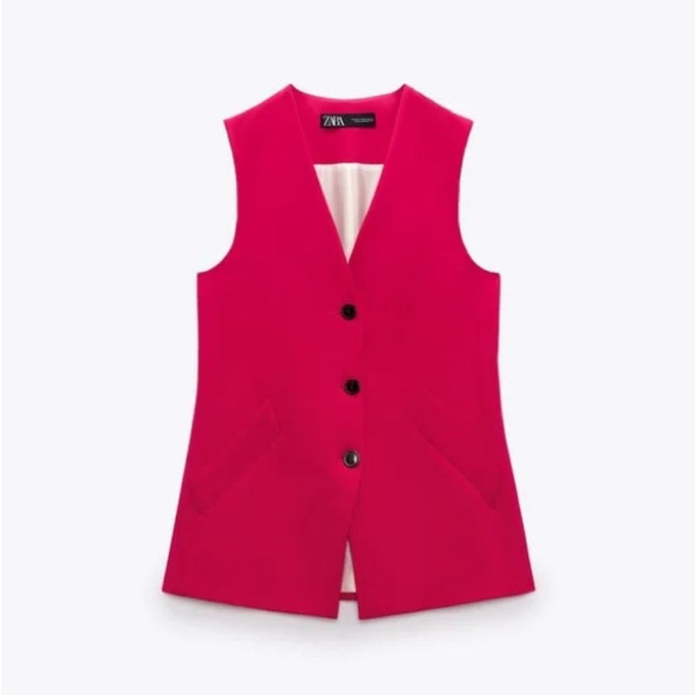 Zara Pink Suit Vest